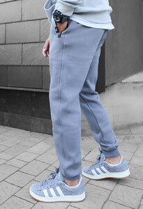 Фото - Утепленные светло-серые штаны Staff dax light gray fleece - Men box