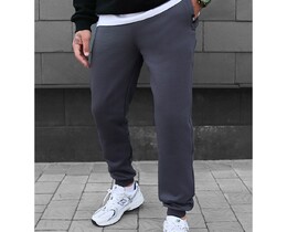 Фото - Темно-серые штаны на флисе Staff dax dark gray fleece - Men box