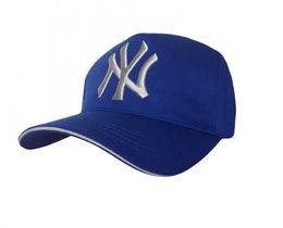 Фото - Бейсболка Sport Line хлопковая синего цвета с лого NY - Men box