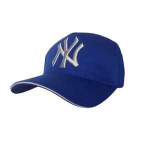 Фото - Бейсболка Sport Line хлопковая синего цвета с лого NY - Men box