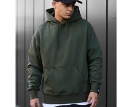 Фото - Утеплене оверсайз худі Staff khaki basic oversize fleece - Men box