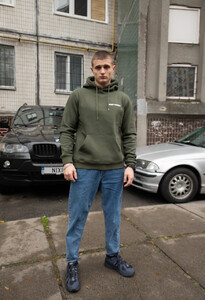 Фото - Утеплене патріотичне худі Staff x Buffalo khaki - Men box