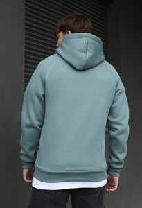 Фото - Бирюзовое оверсайз худи Staff turquoise logo oversize fleece - Men box