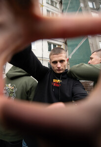 Фото - Патріотичне зимове худі Staff x Buffalo black - Men box