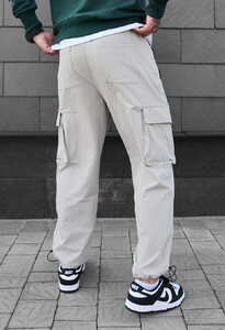 Фото - Светло-бежевые штаны карго Staff cargo al light beige - Men box