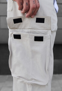 Фото - Светло-бежевые штаны карго Staff cargo al light beige - Men box