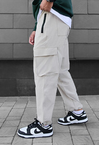 Фото - Светло-бежевые штаны карго Staff cargo al light beige - Men box