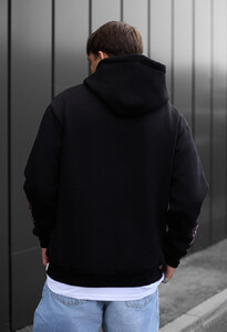 Фото - Чорне унісекс худі Staff skull & snake oversize fleece - Men box