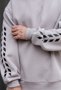 Фото - Светло-серый свитшот Staff brand oversize fleece - Men box