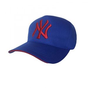 Фото - Мужская кепка от бренда Sport Line синяя с логотипом NY - Men box