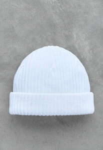 Фото - Мужская модная шапка бини в белом цвете Staff white - Men box