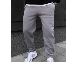 Фото - Утепленные спортивные штаны Staff pa light gray fleece - Men box