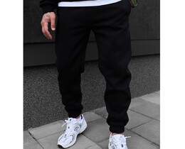 Фото - Зимние спортивные штаны Staff lu black logo fleece - Men box