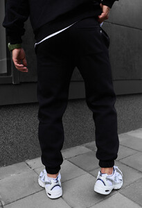 Фото - Зимние спортивные штаны Staff lu black logo fleece - Men box