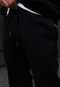 Фото - Зимние спортивные штаны Staff lu black logo fleece - Men box