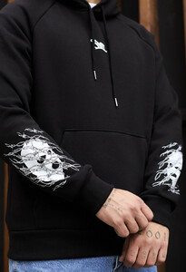 Фото - Молодежное теплое худи Staff logo & mask oversize fleece - Men box