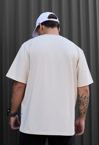 Фото - Футболка молочного кольору Staff milk oversize - Men box