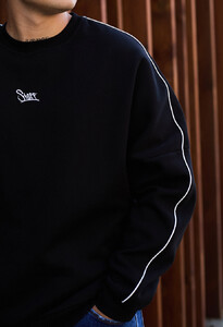 Фото - Чорний теплий світшот Staff ed black logo oversize fleece - Men box