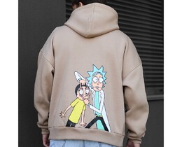 Фото - Худи с мультяшным принтом Staff R&M oversize fleece - Men box