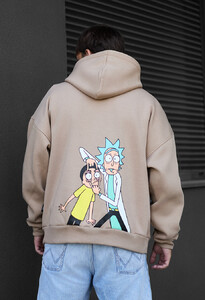Фото - Худи с мультяшным принтом Staff R&M oversize fleece - Men box