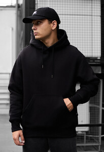 Фото - Базове зимове худі Staff black basic oversize fleece - Men box