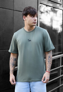Фото - Брендована чоловіча футболка Staff khaki logo - Men box