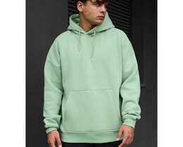 Фото - Зимнее худи мятного цвета Staff light mint oversize fleece - Men box