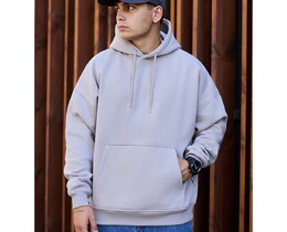 Фото - Худи светло-серого цвета Staff light gray oversize fleece - Men box
