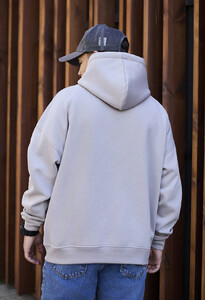 Фото - Худи светло-серого цвета Staff light gray oversize fleece - Men box