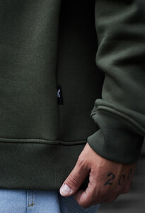 Фото - Базовый мужской свитшот Staff khaki oversize fleece - Men box