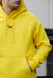 Фото - Яркое утепленное худи Staff lime logo oversize fleece - Men box