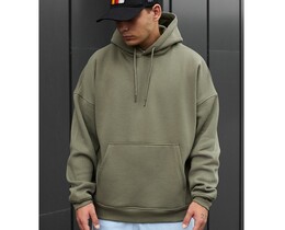 Фото - Худи на флисе цвета хаки Staff khaki oversize fleece - Men box
