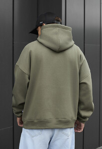 Фото - Худи на флисе цвета хаки Staff khaki oversize fleece - Men box