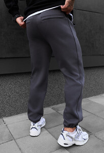 Фото - Утепленные спортивные штаны Staff trix gray fleece - Men box