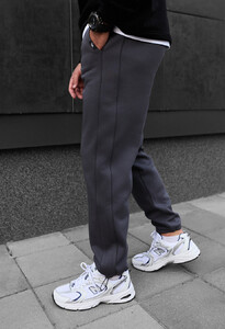 Фото - Утепленные спортивные штаны Staff trix gray fleece - Men box