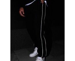 Фото - Черные спортивки на флисе Staff trix black fleece - Men box