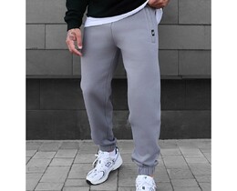 Фото - Однотонные серые штаны Staff dexo gray fleece - Men box