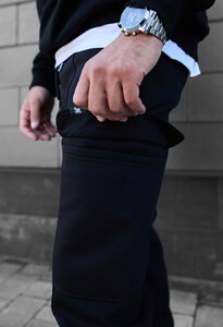 Фото - Спортивні штани на флісі Staff cargo black fleece - Men box