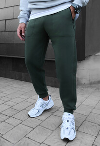 Фото - Зимові спортивні штани Staff ch khaki fleece - Men box