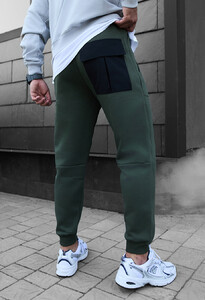 Фото - Зимові спортивні штани Staff ch khaki fleece - Men box