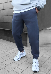 Фото - Мужские теплые штаны Staff ch gray fleece - Men box