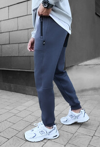 Фото - Мужские теплые штаны Staff ch gray fleece - Men box