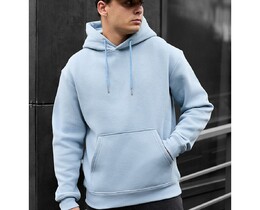 Фото - Светло-голубое зимнее худи Staff light blue fleece - Men box