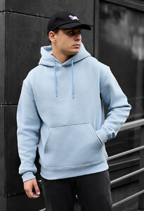 Фото - Светло-голубое зимнее худи Staff light blue fleece - Men box
