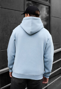 Фото - Светло-голубое зимнее худи Staff light blue fleece - Men box