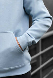 Фото - Светло-голубое зимнее худи Staff light blue fleece - Men box