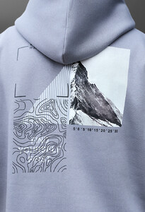 Фото - Зимнее худи в сером цвете Staff find yourself oversize fleece - Men box
