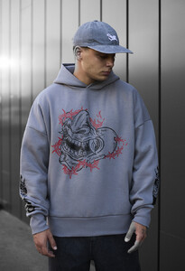 Фото - Утеплене худі з принтом Staff smile oversize fleece - Men box