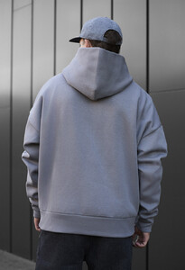 Фото - Утеплене худі з принтом Staff smile oversize fleece - Men box