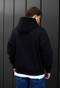 Фото - Базовое зимнее худи Staff black oversize fleece - Men box